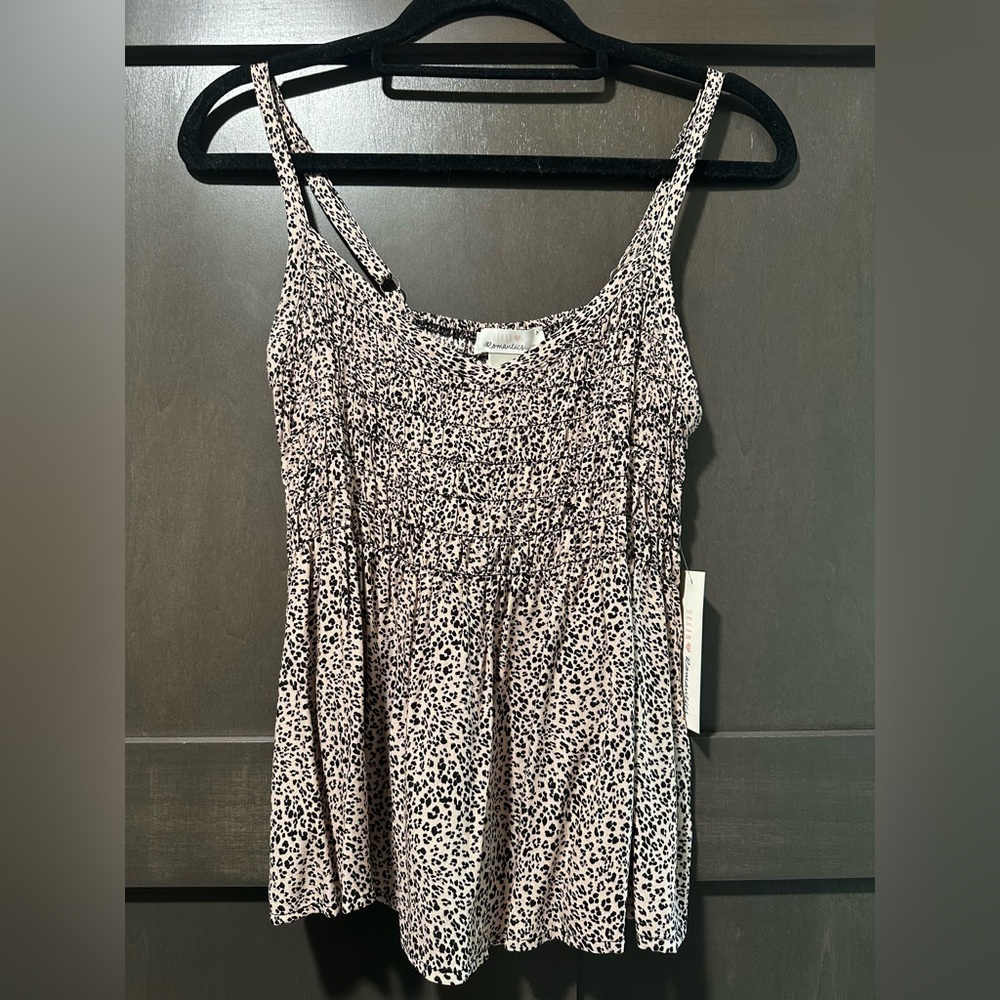 Animal print tank top